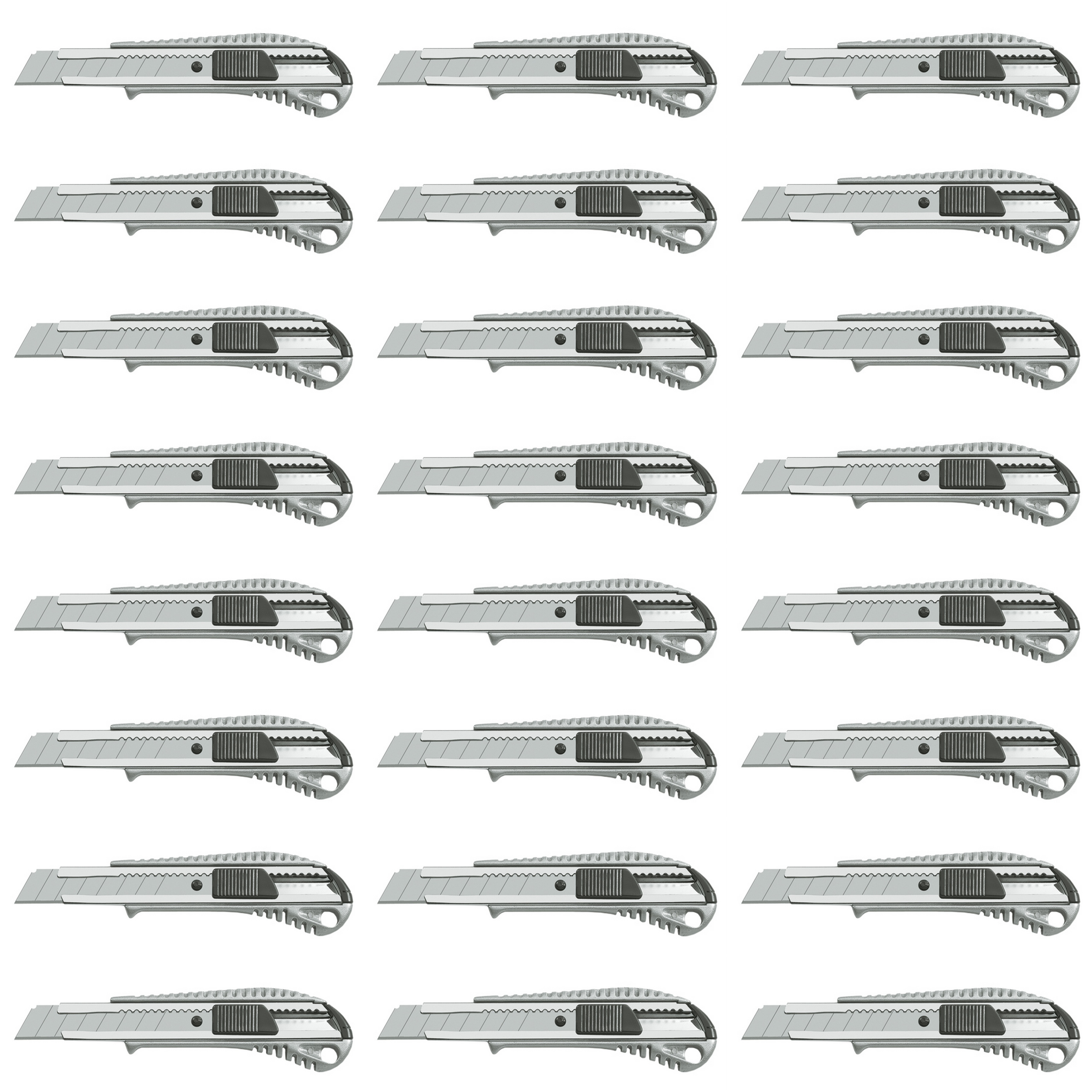 24 x Colorus Cuttermesser PLUS Alu Druckguss 18mm