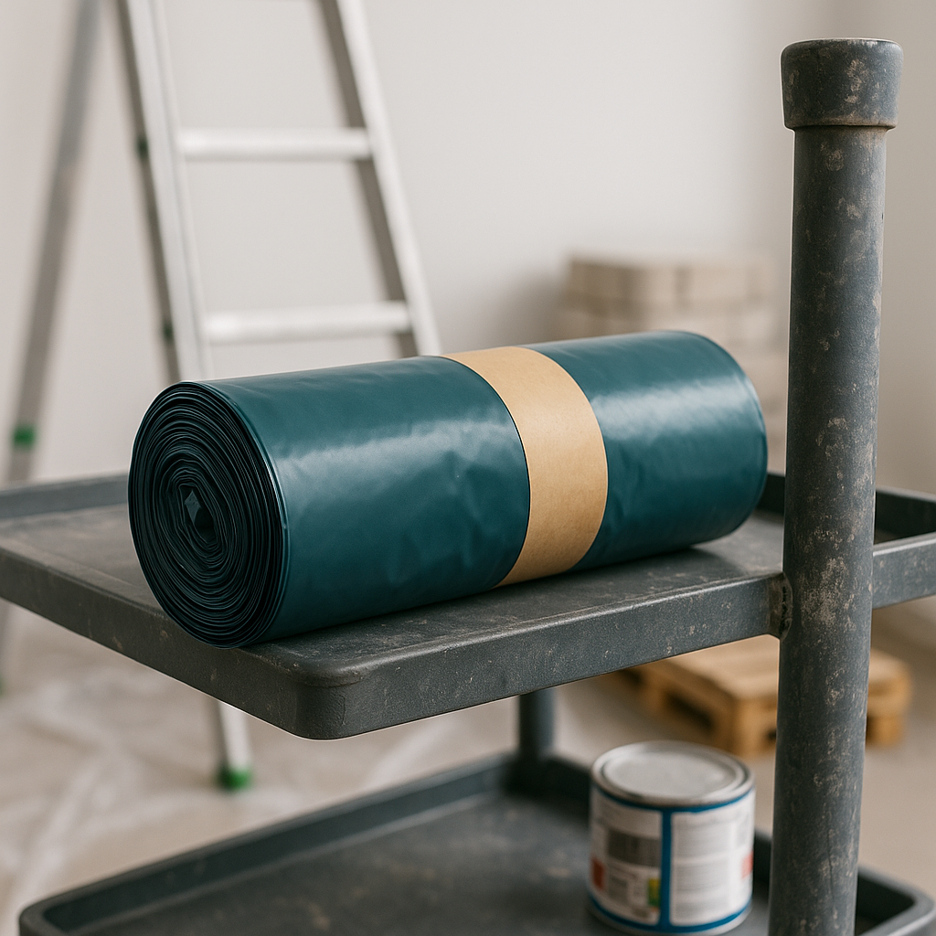 25 x Colorus Müllsack BASIC 120l 40µ blau auf Rolle