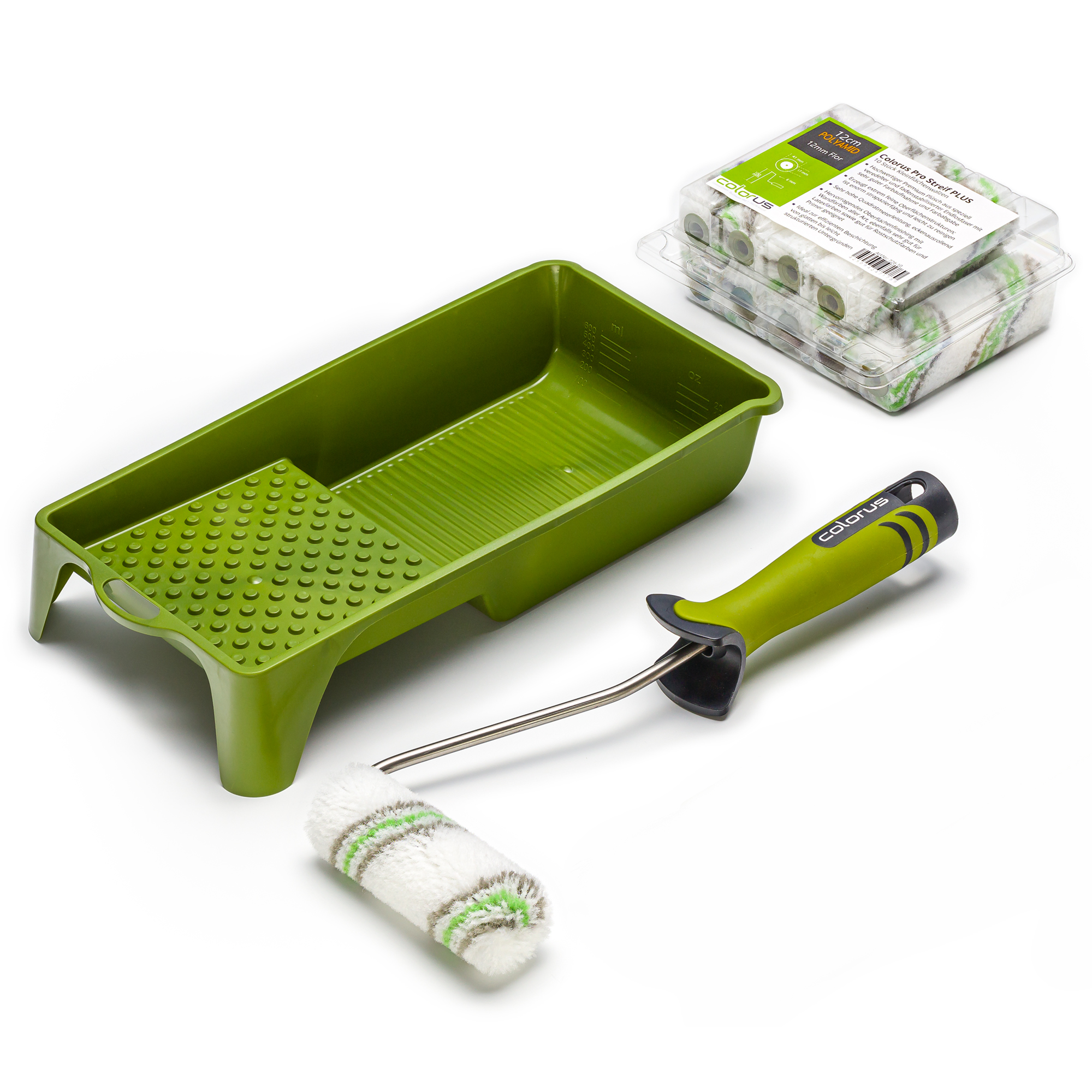 Premium Heizkörperwalzen Polyamid 10cm, Farbwanne u. Bügel