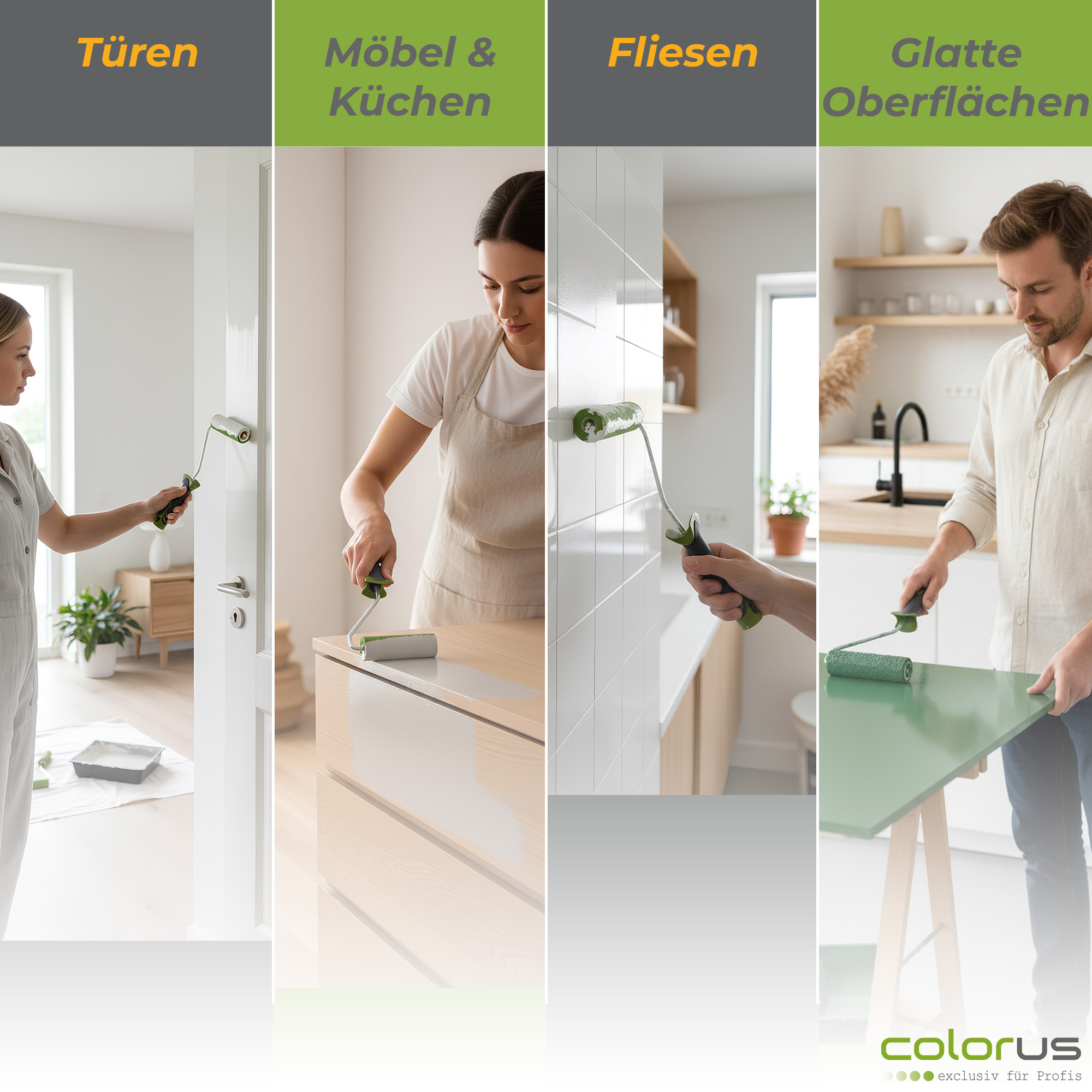 Profi Lackier Set 14 tlg Schaumwalzen 11 cm für wasserbasierte Lacke