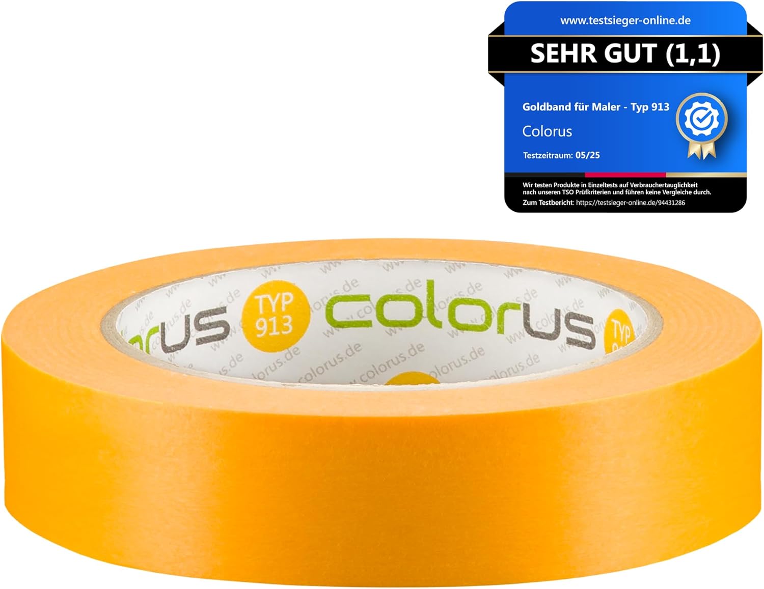 Colorus Profi Goldband Washi Tape UV 90 Klebeband 50m x 25mm