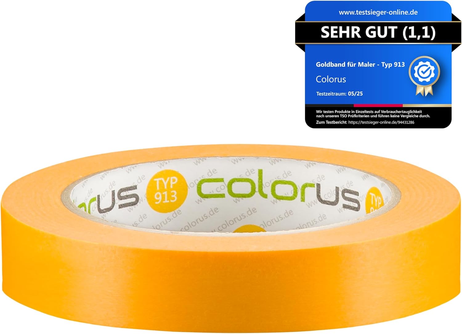 Colorus Profi Goldband Washi Tape UV 90 Klebeband 50m x 19mm